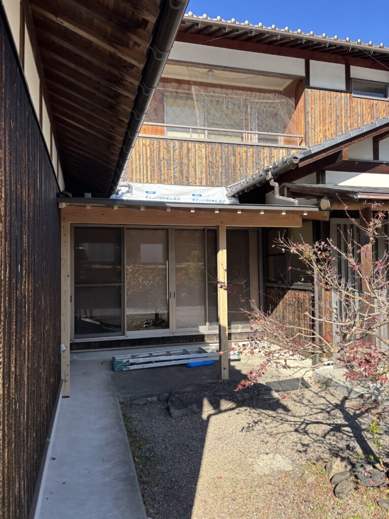 S様邸　差し掛け新設工事